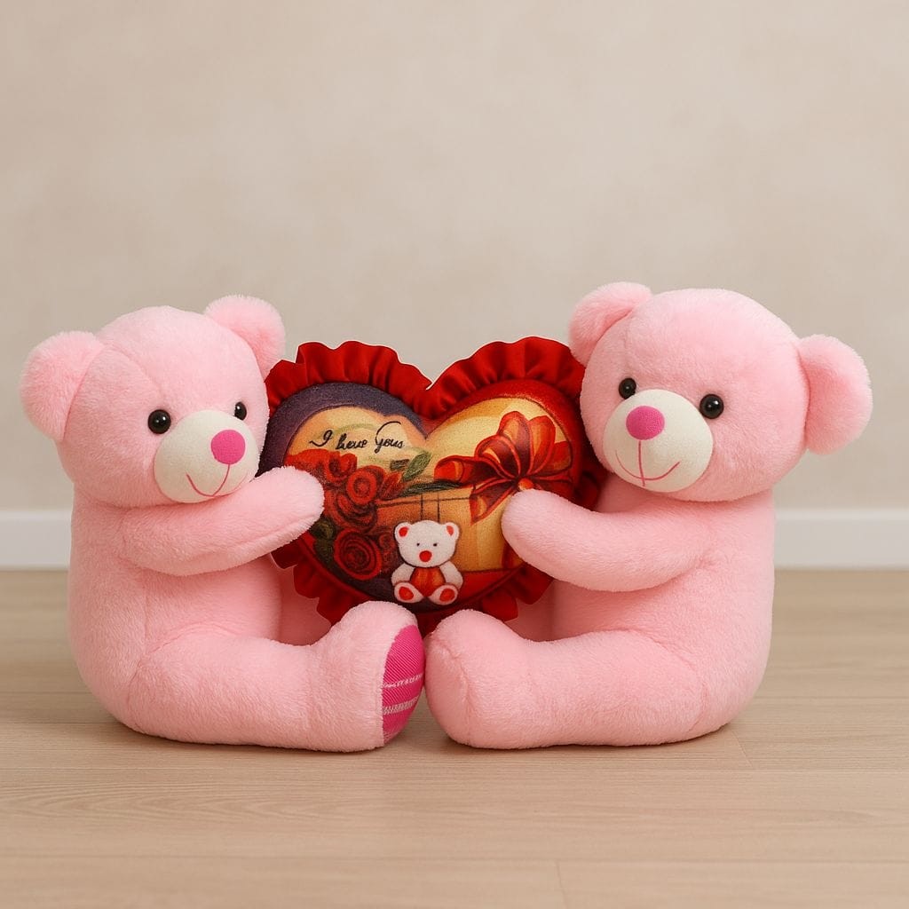8010 Couple Teddy AM00515PS Adorable Couple Teddy Plush