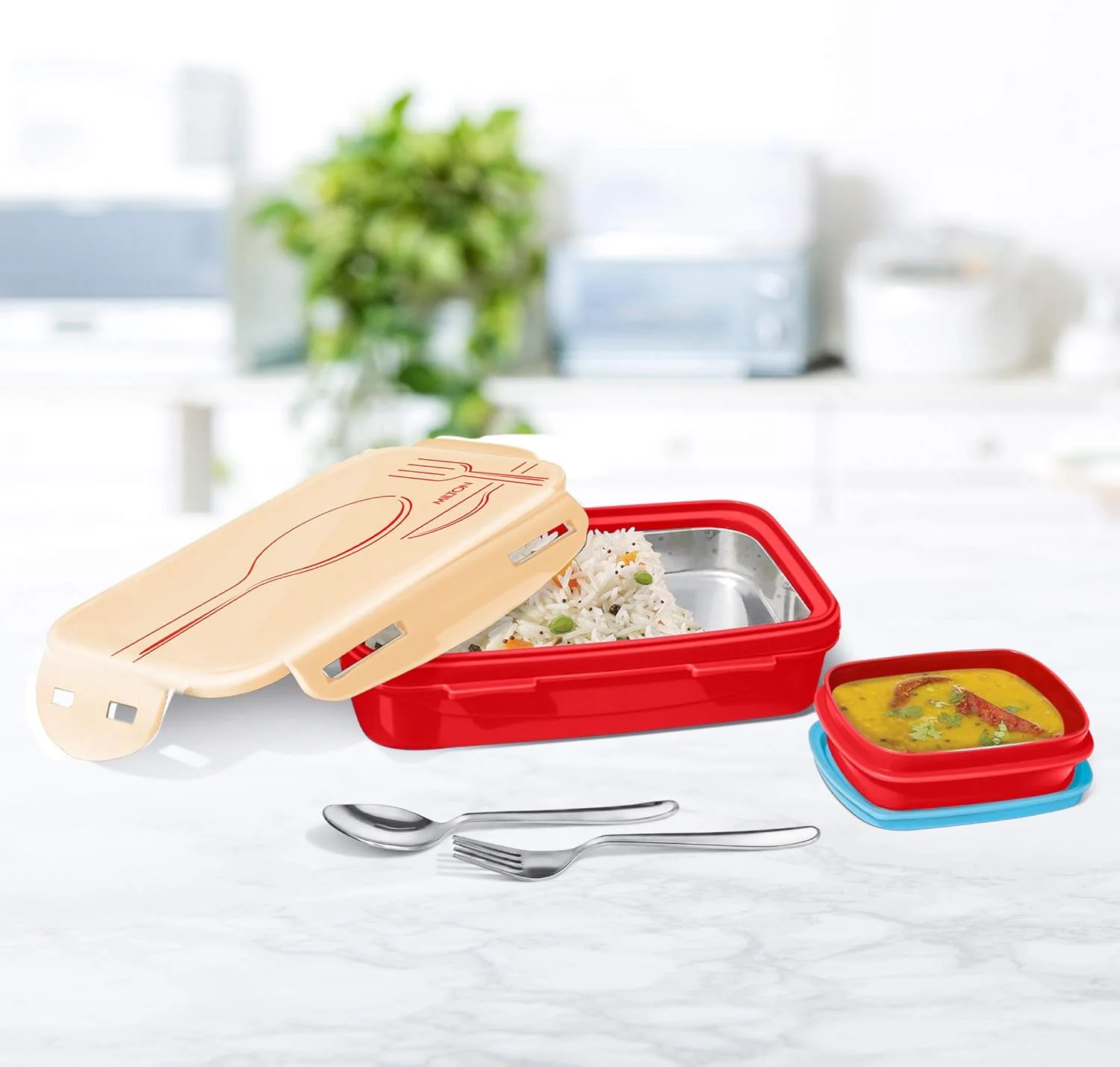 STEELY DELUXE 600ML RED(AM-STSD600RD101-BM)