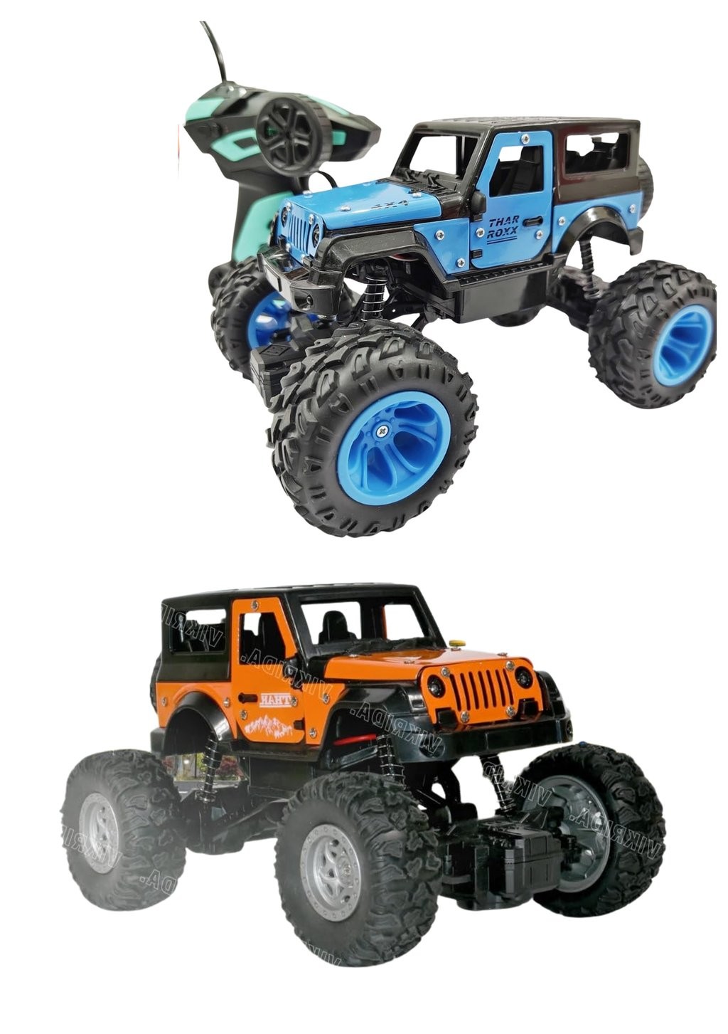 Rock Explorer Remote Controlled Car combo set of 2 SS01593NT 4x4 Monster Thar Jeep RC Car (Set of 2)