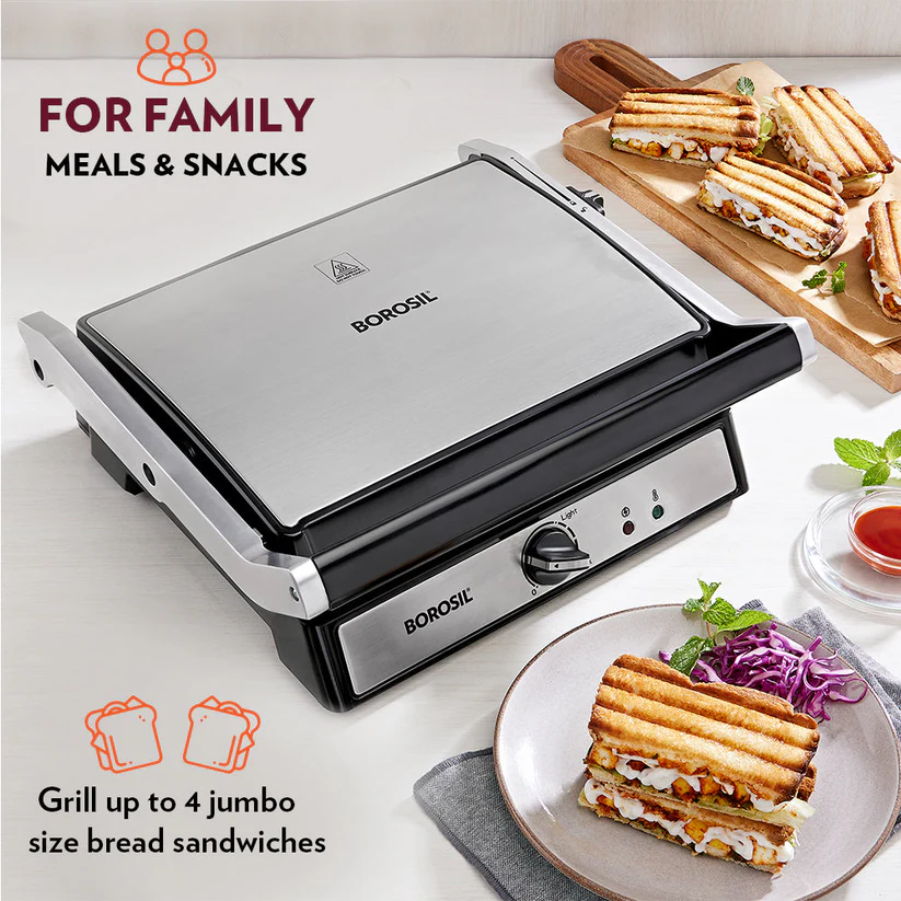 SUPER JUMBO 1800 GRILL SANDWICH MAKER AM-BGRILLSS12-BM